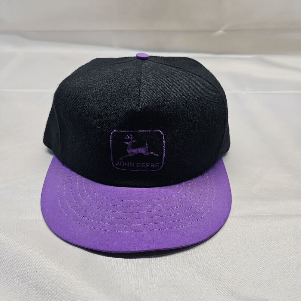 VTG John Deere SnapBack Hat Cap Swingster USA Embroidered Logo‎ Colorblock